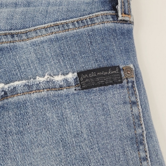 7 FOR ALL MANKIND Paxtyn Relaxed Straight Leg Blue Jeans Size 31 - Picture 6 of 7